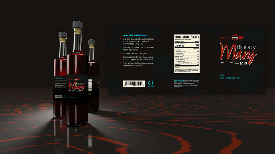 Craick Pub Bloody Mary Packaging