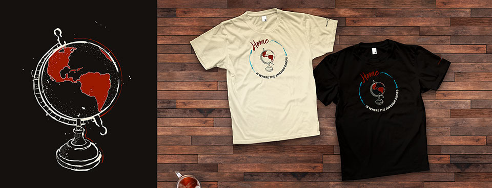 Craick Pub t-shirts and illustration