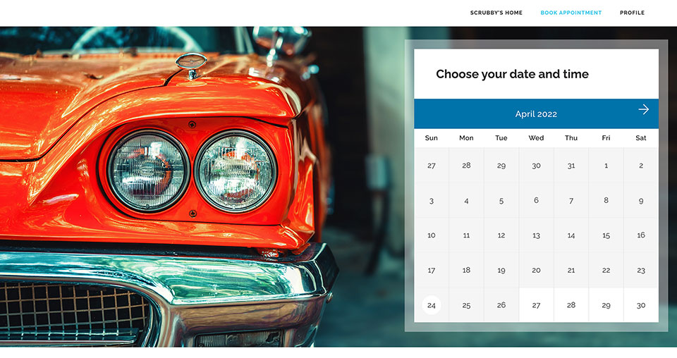 Appointment Booking Interface
